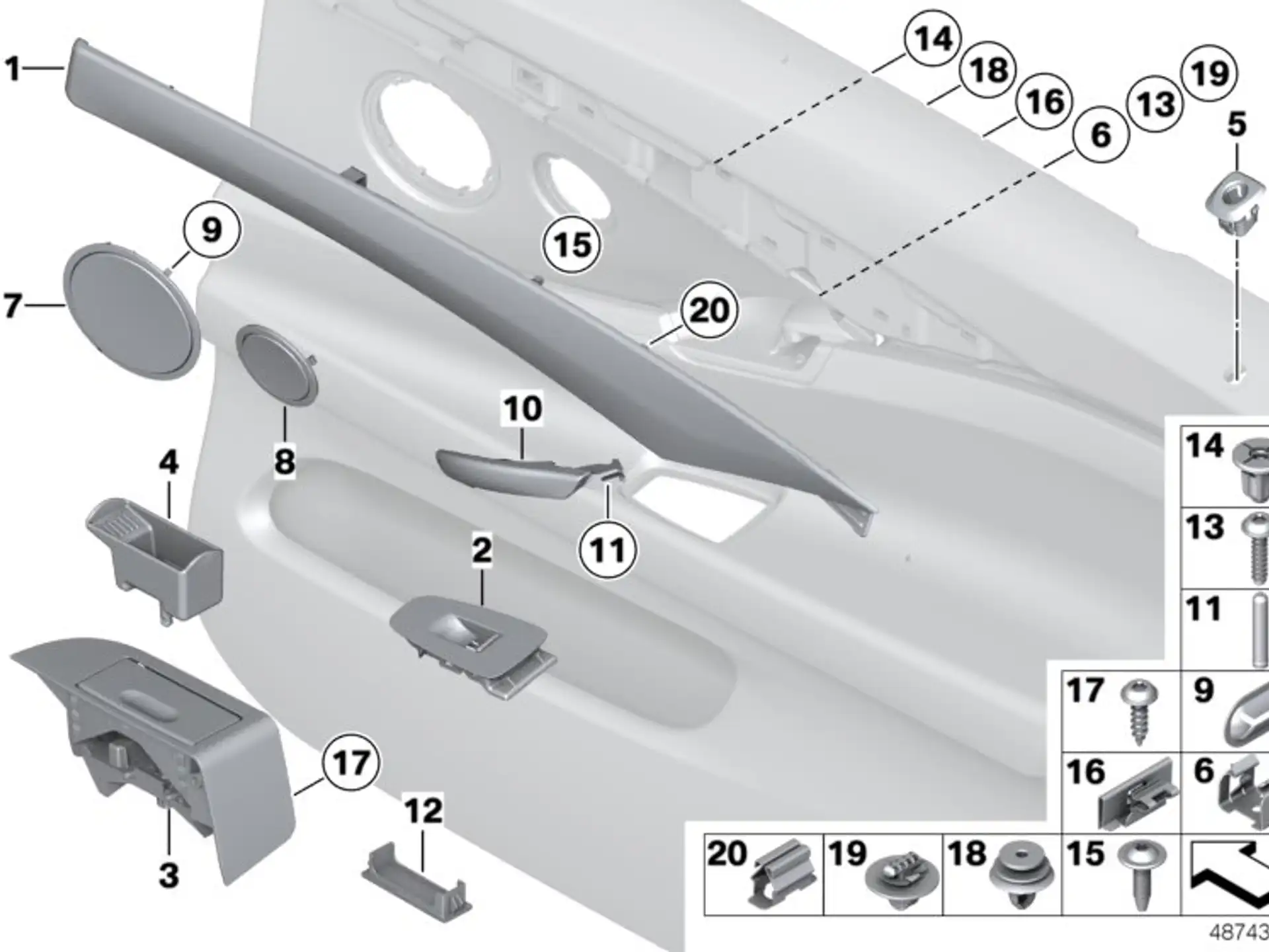 BMW Linsenschraube F01 F02 F04 F07 F10 F11 07149158760