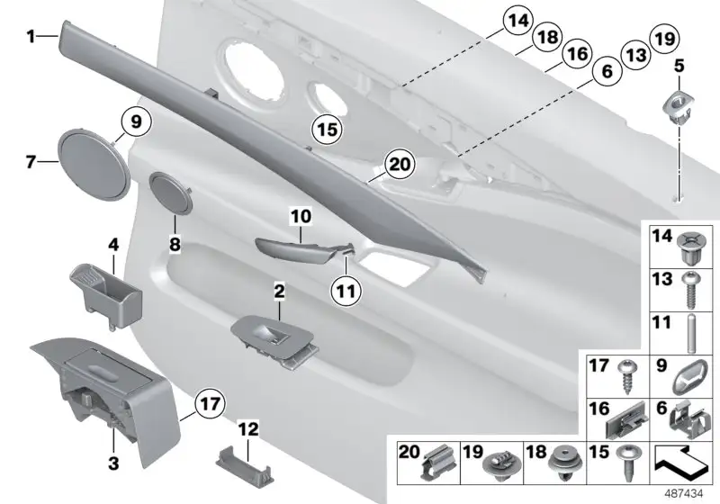 BMW Klammer F06 F07 F93 G16 07147217917 - Bildposition 16