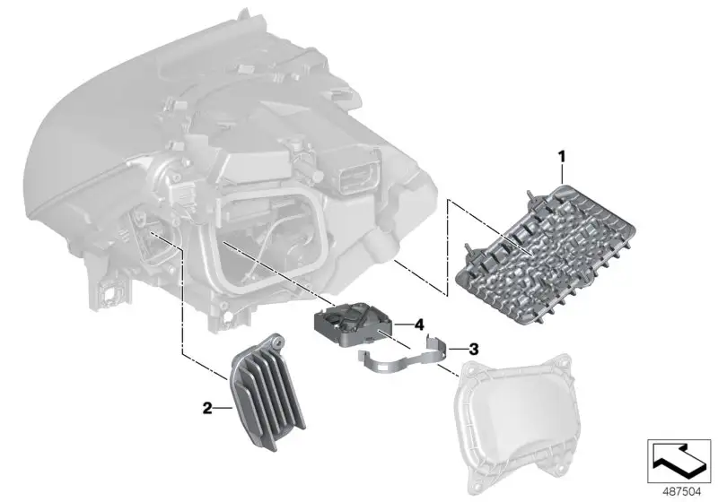 BMW LED Modul Tagfahrlicht links I01 63118495579 - Bildposition 0