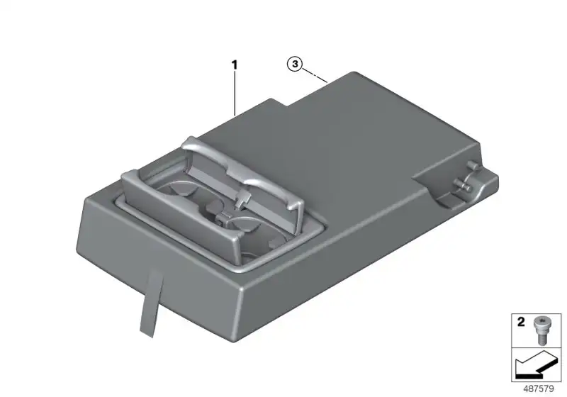 BMW Mittelarmlehne Kunstleder F45 F48 52207384842 - Bildposition