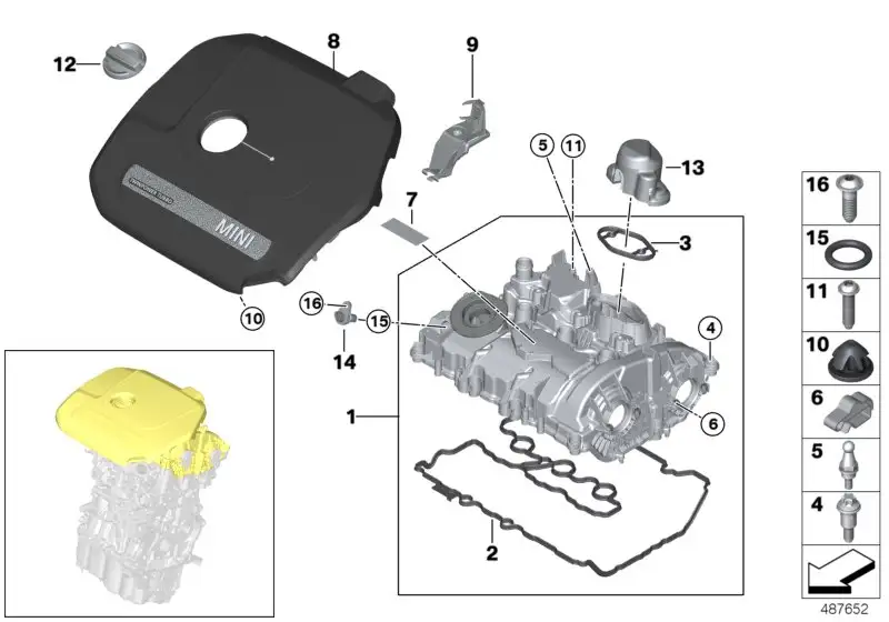 BMW Abdeckung Akustik F54 F55 F56 F57 F60 11148632412