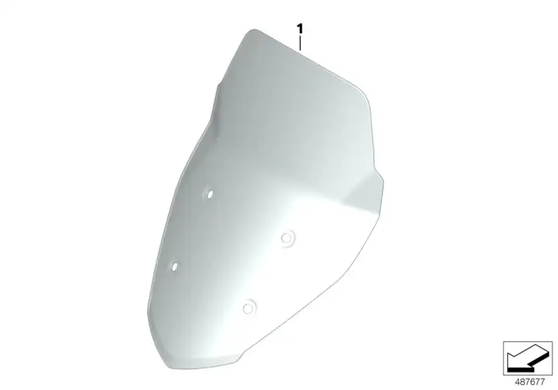 BMW Windschild hoch K08 77338394700