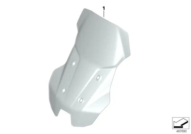 BMW Windschild hoch K09 77338566810