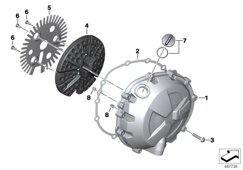BMW Kupplungsdeckel K69 11149443291 - Bildposition 01