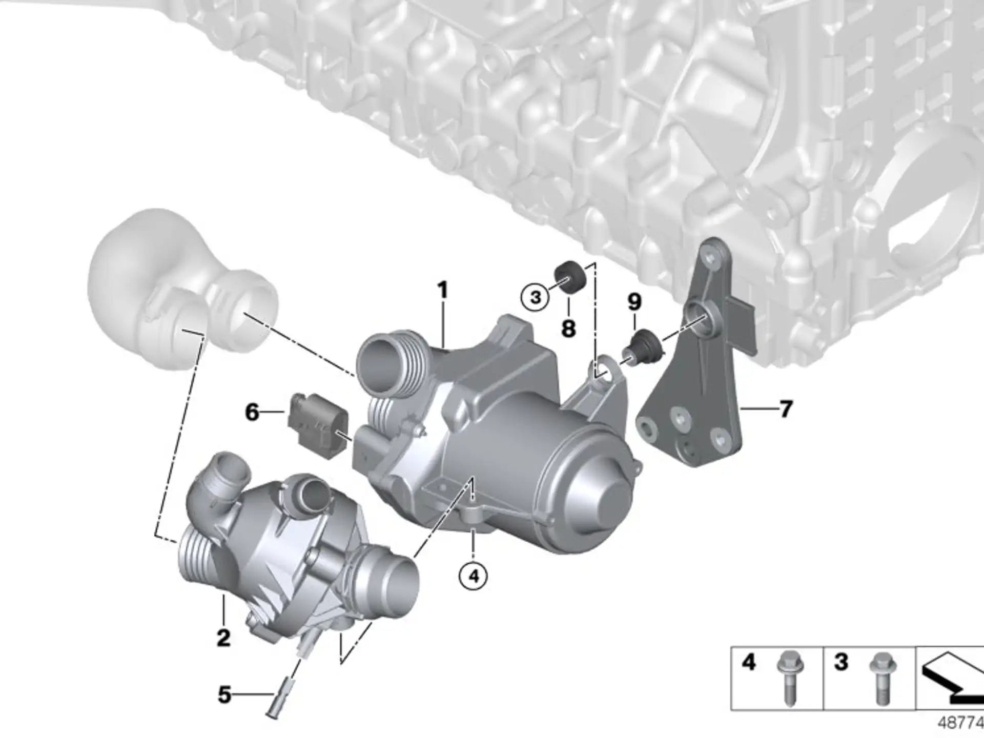 BMW Thermostat E70 E71 E82 E88 E90 E91 E92 E93 11537601158