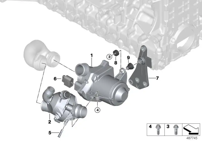 BMW Entkopplungselement E60 E61 E63 E64 E65 E66 E70 E81 E82 E83 E