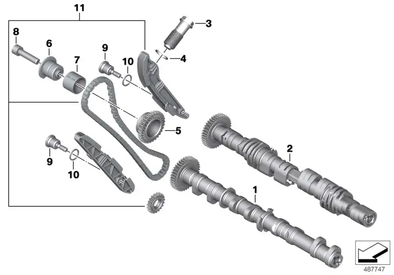 BMW Einlassnockenwelle K69 11318404107