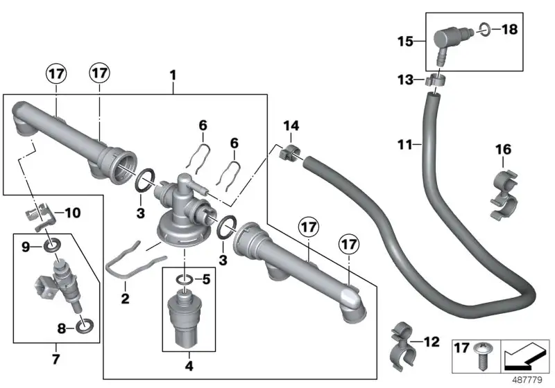 BMW Meterware Schlauchleitung K18 K19 K40 K43 K44 K71 K72 K73 135