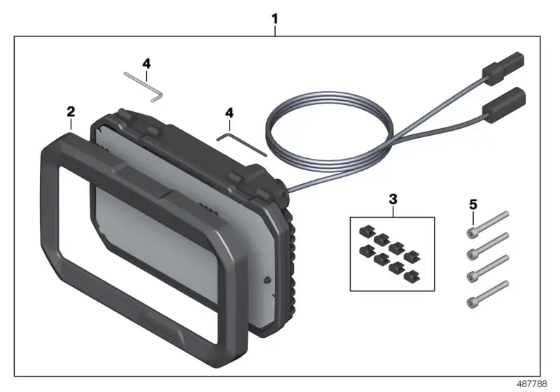 BMW Satz Halter BMW Motorrad Navigator K02 K03 77538388827