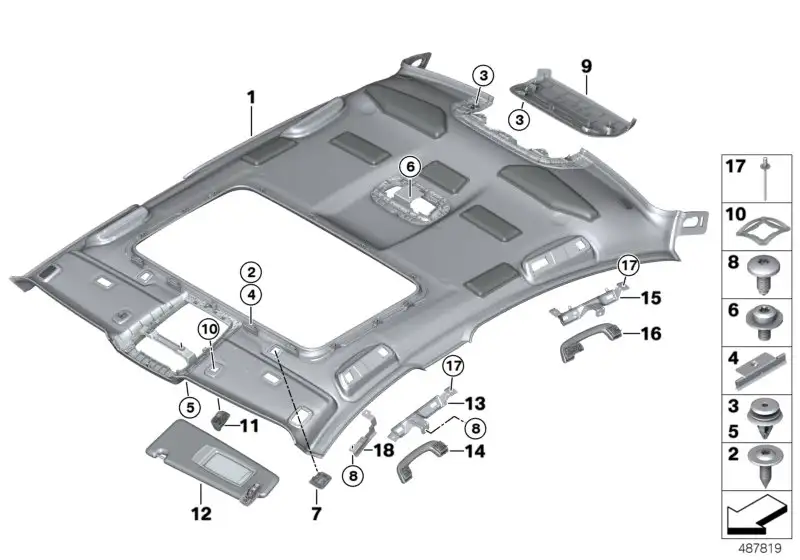 BMW Dachhimmel F90 G30 51448065009 - 5er G30, 5er M5
