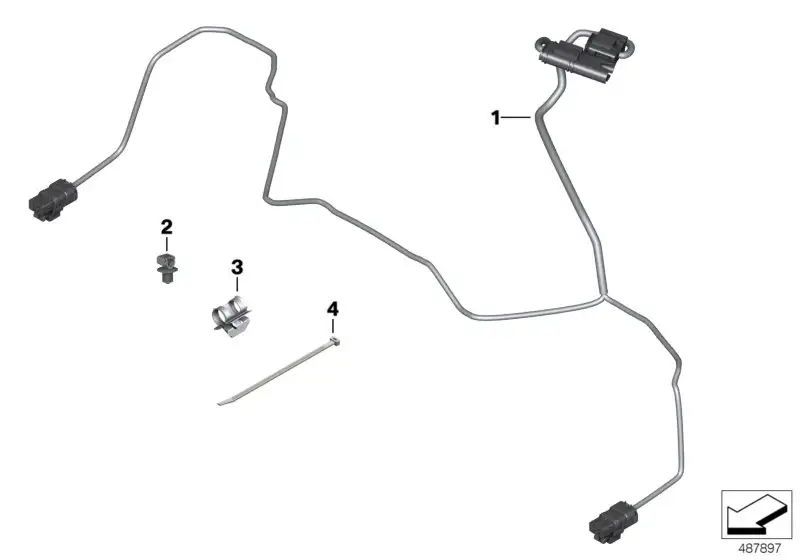 BMW Kabelbaum LED-Zusatzscheinwerfer K51 61128551902