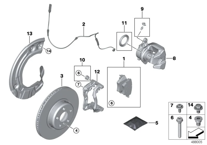 BMW Sechskantschraube F90 F91 F92 F93 F95 F96 F97 F98 G01 G02 G05 G06 G07 G11 G12 G14 G15 G16 G20 G21 G28 G29 G30 G31 G32 34206850560