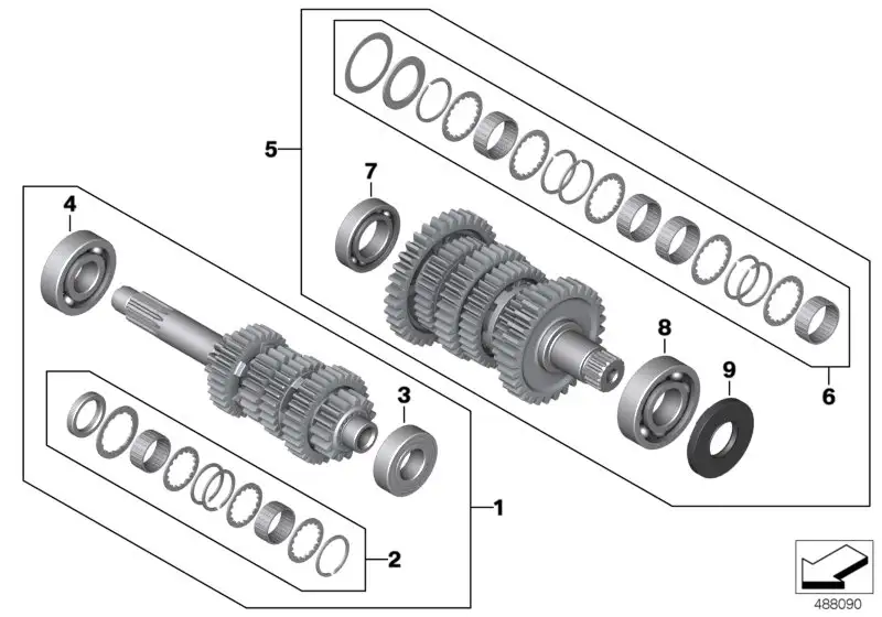 BMW Getriebewelle Abtrieb K80 K81 K82 K83 K84 23008568655