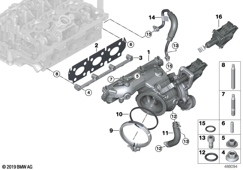 BMW O-Ring R50 R60 R75 R90 R90S R45 R45T R65 R65T F20 F21 F22 F23 F30 F31 F32 F33 F34 F36 F39 F44 F45 F46 F48 G01 G02 G05 G06 G07 G11 G12 G14 G15 G16 G20 G21 G28 G29 M40i G30 G31 G32 F54 F55 F56 F57 F60 11428604872