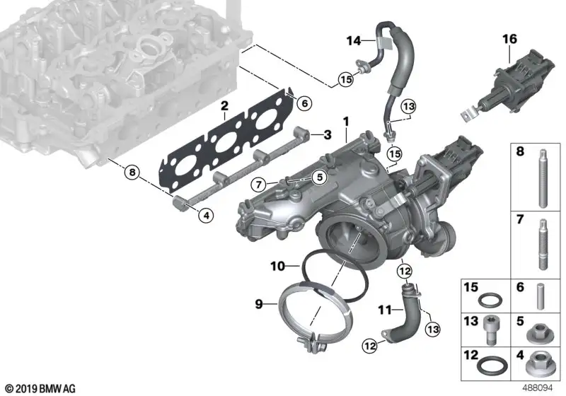 BMW Sechskantmutter 11658655099 - Bildposition 05