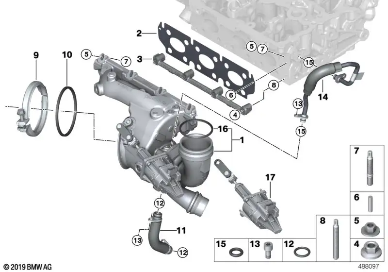 BMW ASA-Stiftschraube 11127638700 - Bildposition 08
