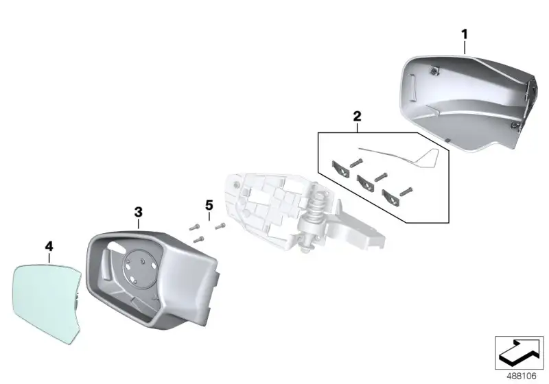 BMW Spiegelglas links K52 51168529433