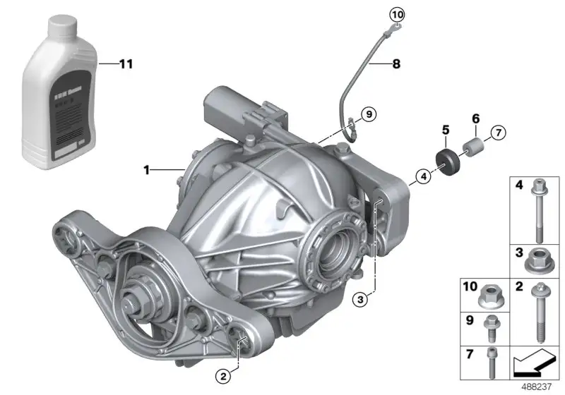 BMW ISA-Schraube mit Scheibe 46538534589 - Bildposition 07