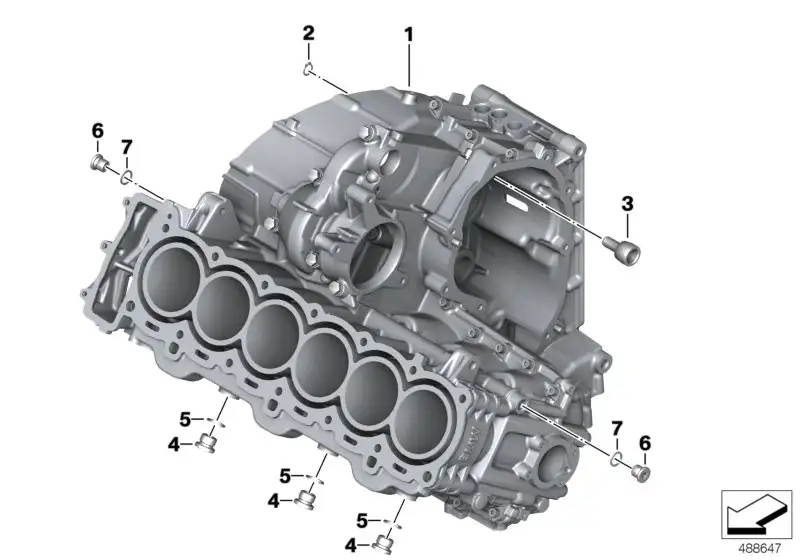 BMW Motorgehäuse A40 K48 11008564616