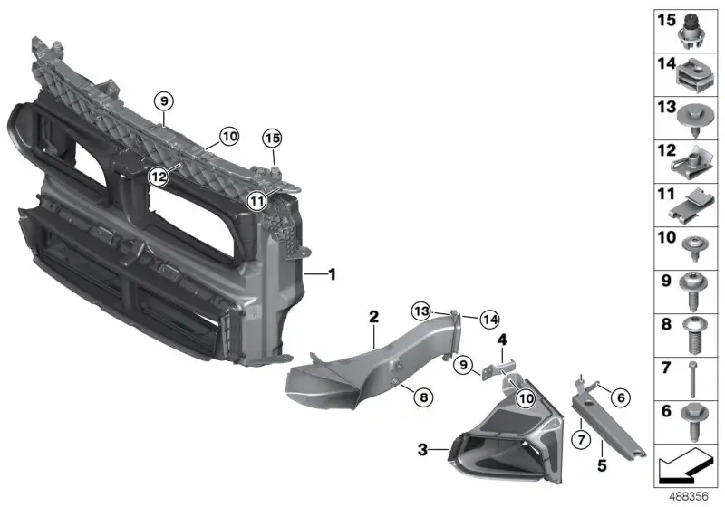 BMW Luftführung F39 51748069176