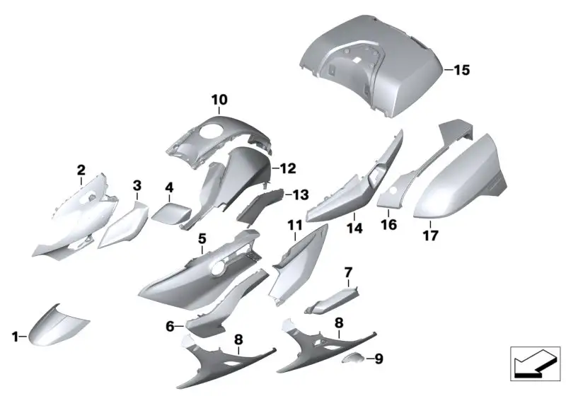 BMW Tankabdeckung links K48 46638568943