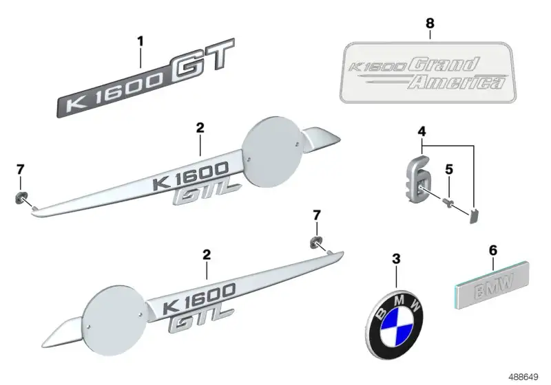 BMW Schriftzug links K48 51148545115
