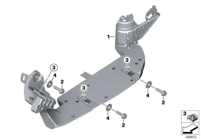 BMW Trittbrettträger links K09 46638566929