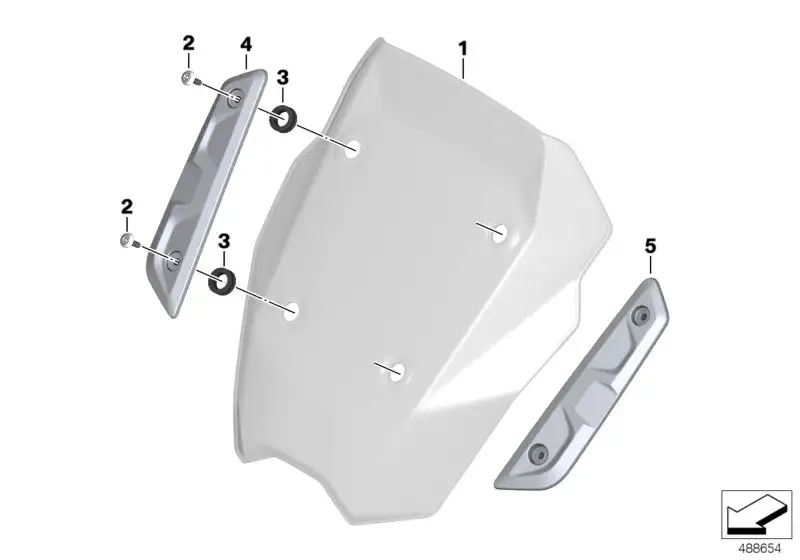BMW Windschild 46638558230