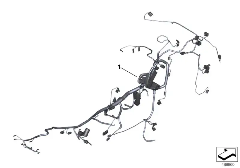 BMW Hauptkabelbaum Sonderfahrzeug K26 61117728032
