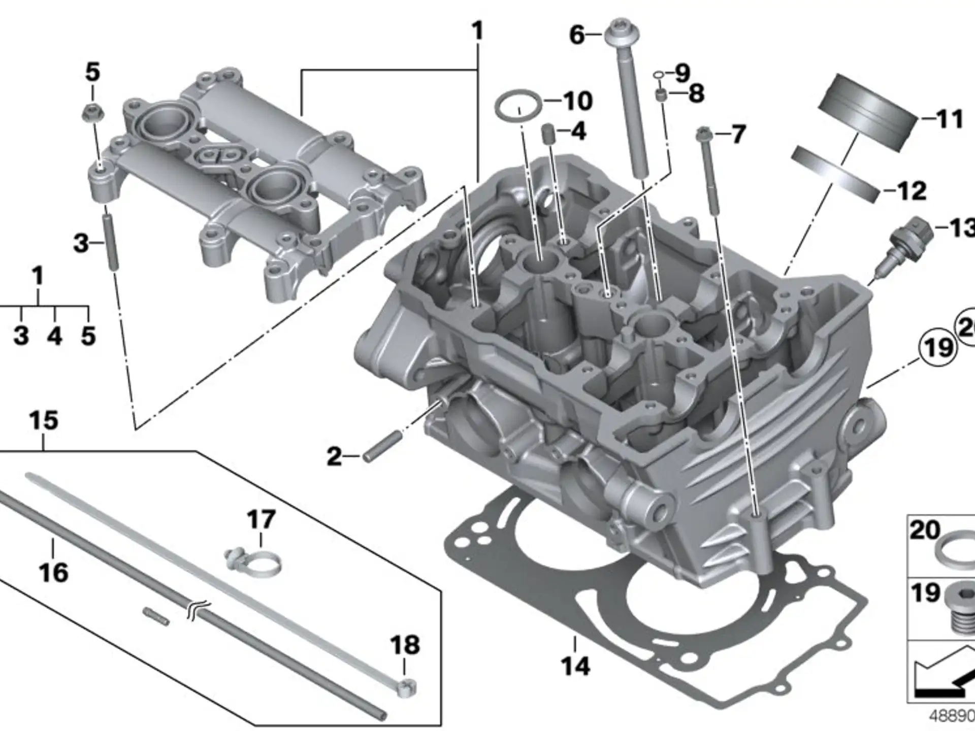 BMW Gewindebolzen K70 K71 K72 K73 K75 11127690468