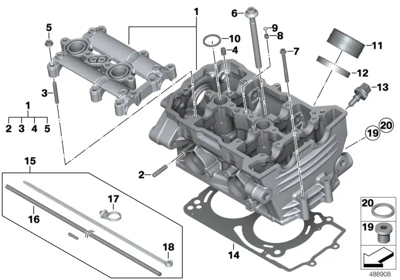 BMW Gummimuffe K70 K71 K72 K73 K75 11117720771