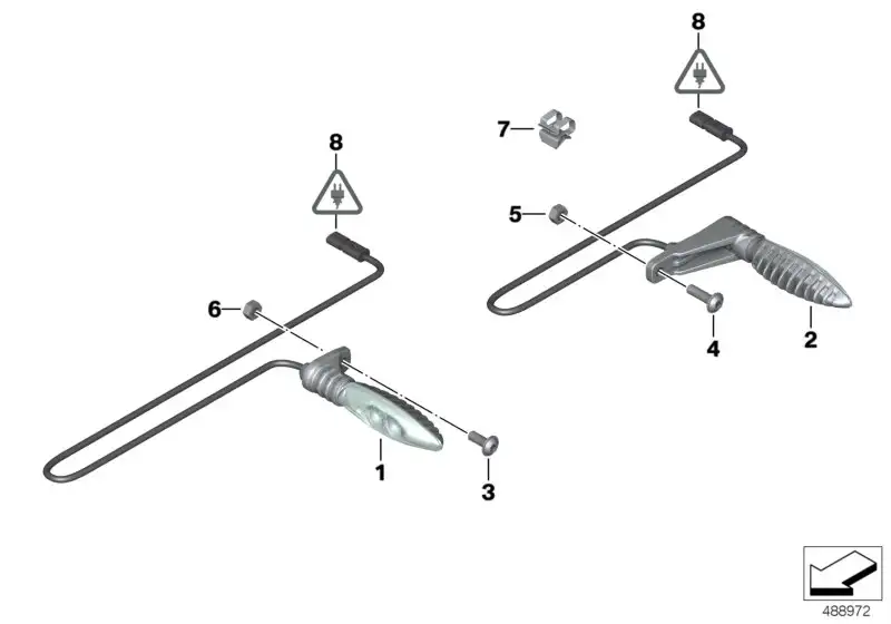 BMW LED-Blinkleuchte K43 K50 K51 K70 K71 K72 K73 K75 K80 K81 K82