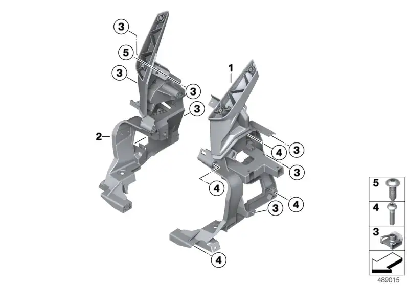 BMW Verkleidungshalter rechts K09 46638559390