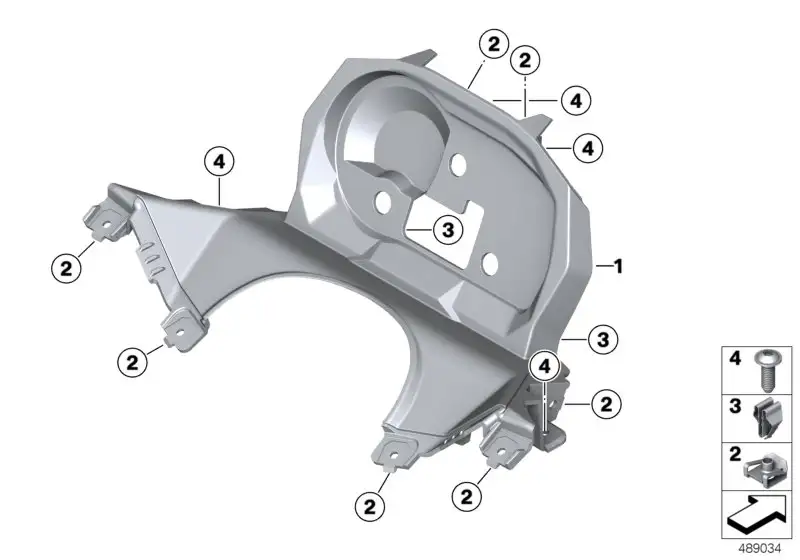 BMW Blende Instrumentenkombination K09 46638558158