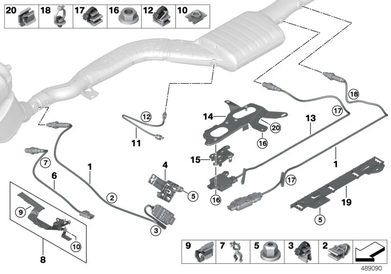 BMW Dieselpartikelsensor G11 G12 G16 G20 G21 G30 G31 G32 13628582026