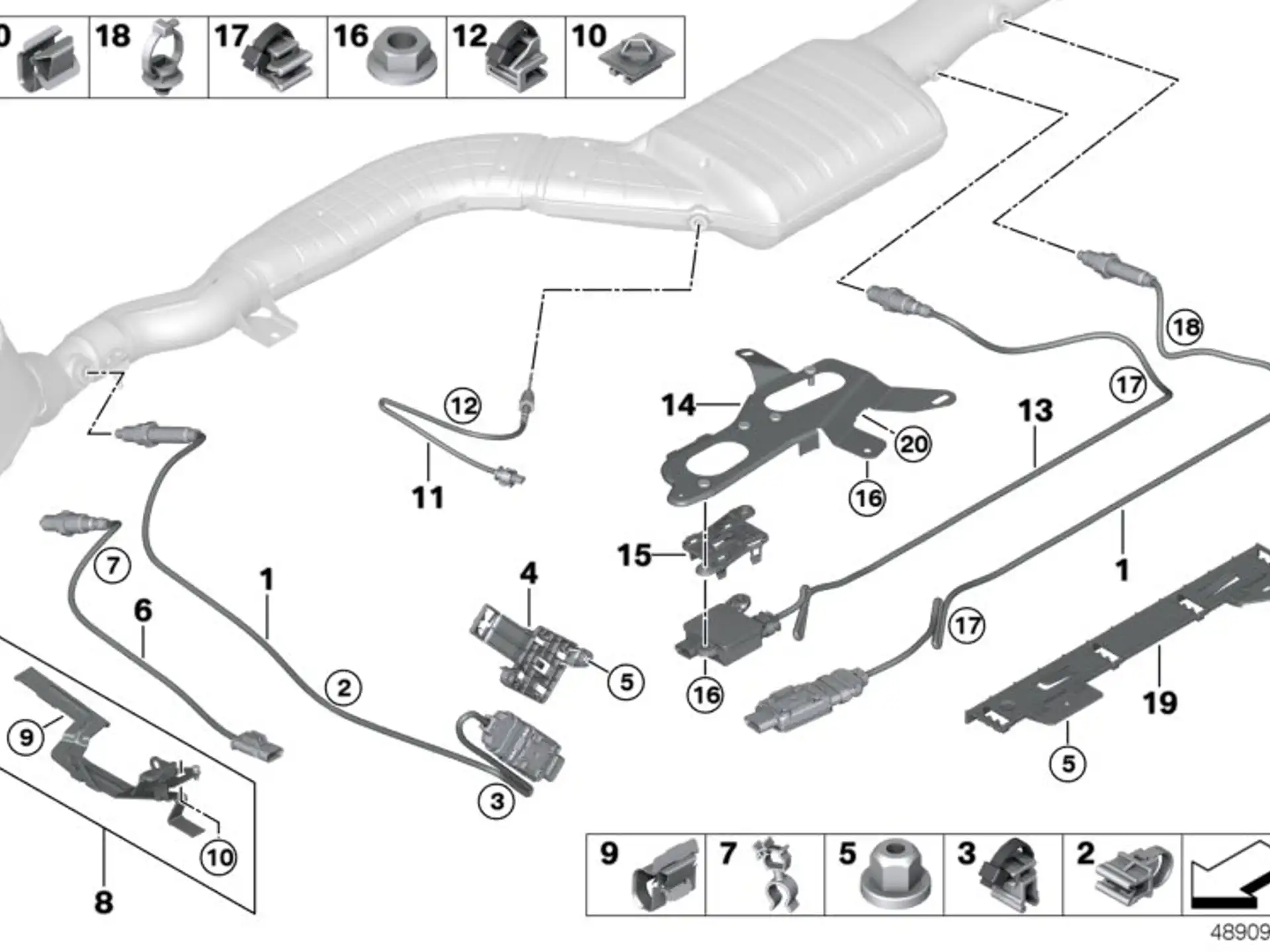 BMW Dieselpartikelsensor G11 G12 G16 G20 G21 G30 G31 G32 13628582026
