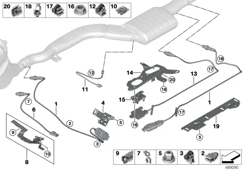 BMW Dieselpartikelsensor G11 G12 G16 G20 G21 G30 G31 G32 13628582