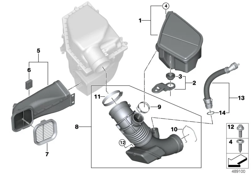 BMW Ansauggitter G11 G12 G14 G15 G16 G30 G31 G32 13717643298