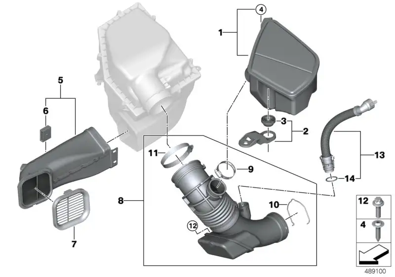 BMW Ansauggitter G11 G12 G14 G15 G16 G30 G31 G32 13717643298