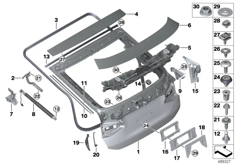 BMW Spoilermodul G32 51627397896 - Bildposition 05