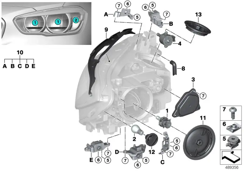 BMW Kappe F20 F21 63117414153 - Bildposition 13