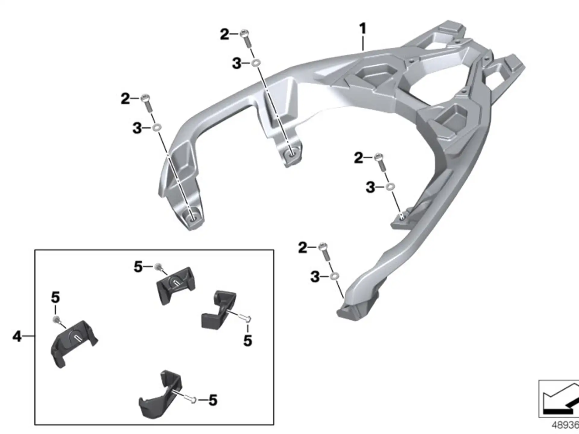 BMW Gepäckbrücke K08 K09 77448566817