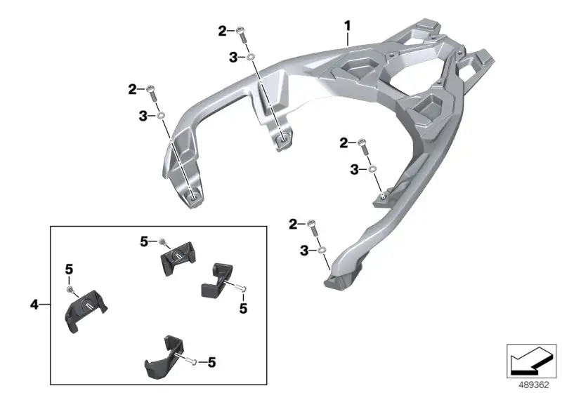 BMW Gepäckbrücke K08 K09 77448566817