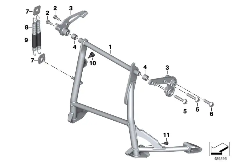BMW Kippständer K80 46528409287 - Bildposition 01