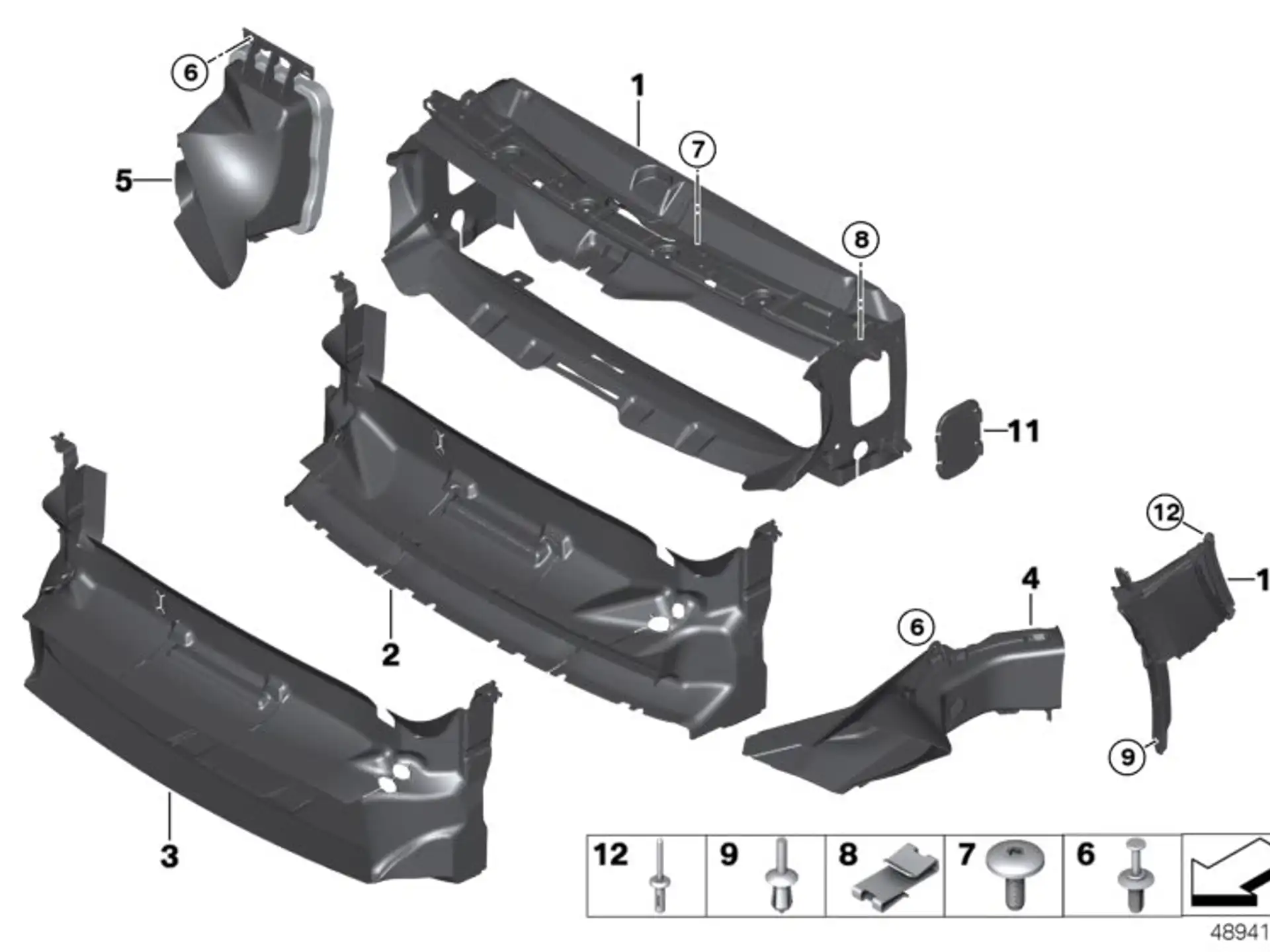 BMW Faltblindniet F32 F33 F36 G11 G12 G14 G15 G16 G30 G31 07147378241