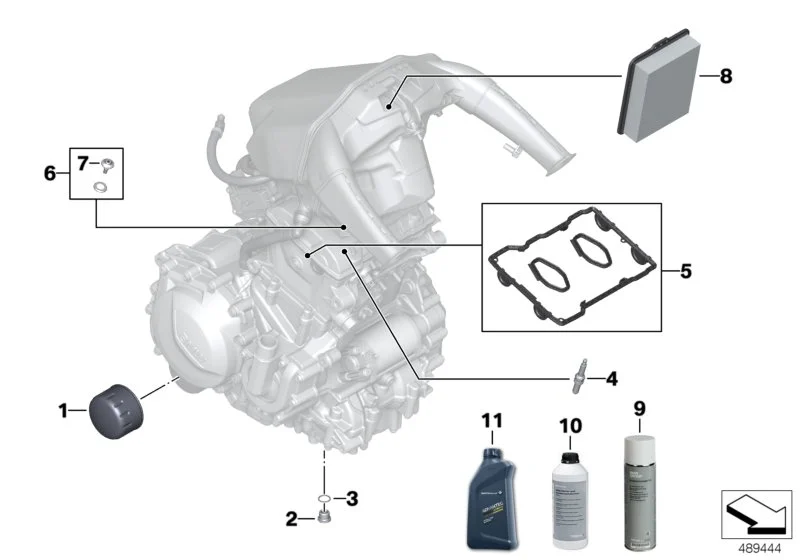 BMW Luftfilter K80 K81 K82 K83 K84 13728561572