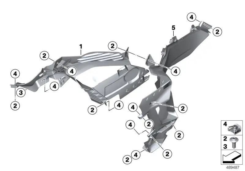 BMW Tankabdeckung vorn rechts K82 46638569692