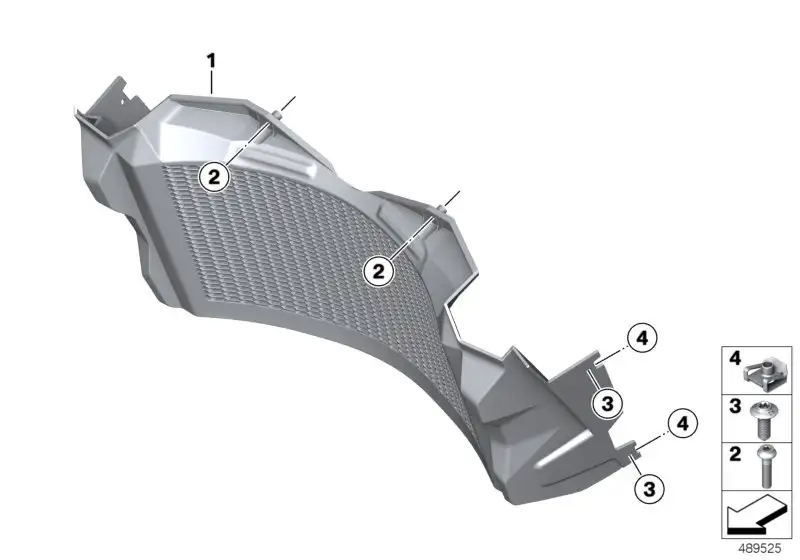 BMW Luftführung Kühler K82 46631599150