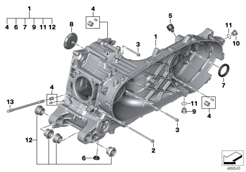 BMW Satz Buchsen K08 K09 11118405046