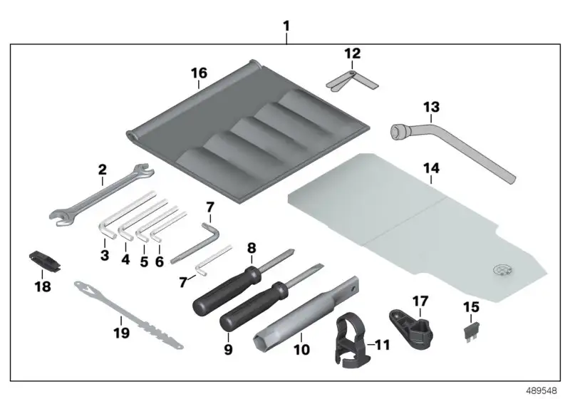 BMW Bordwerkzeug 71112328642 - Bildposition 01
